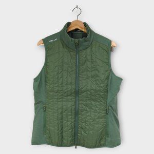 RLX Women's Hybrid Performance Full-Zip Golf Vest (Green) - Large